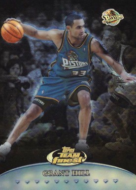 1999 Finest Team Finest Blue Grant Hill #TF9 Basketball Card