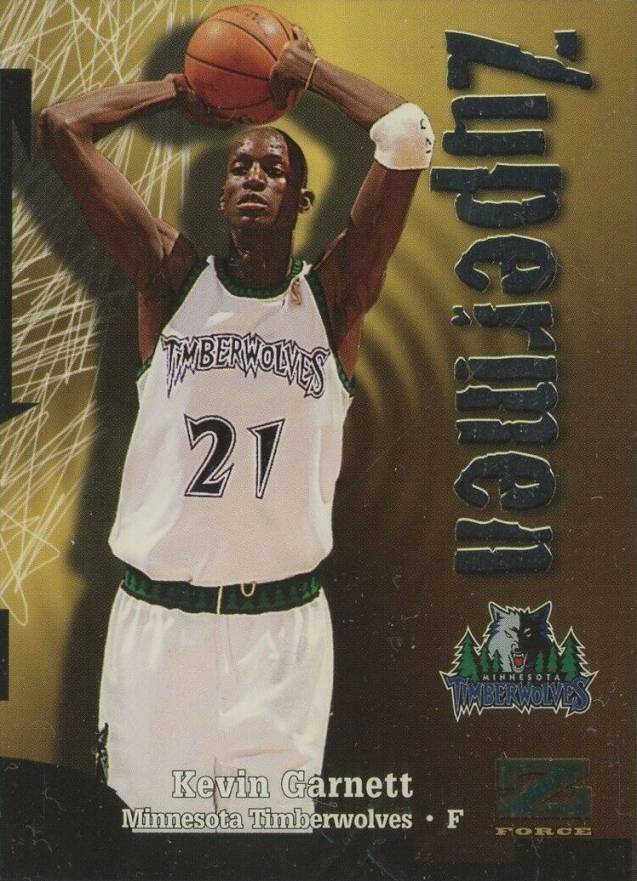 1997 Skybox Z-Force Kevin Garnett #199 Basketball Card