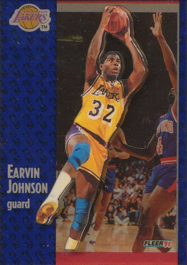 1991 Fleer Magic Johnson #100 Basketball Card