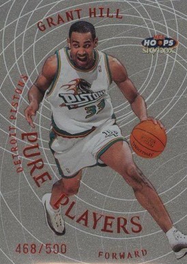 1999 Hoops Pure Players Grant Hill #4 Basketball Card