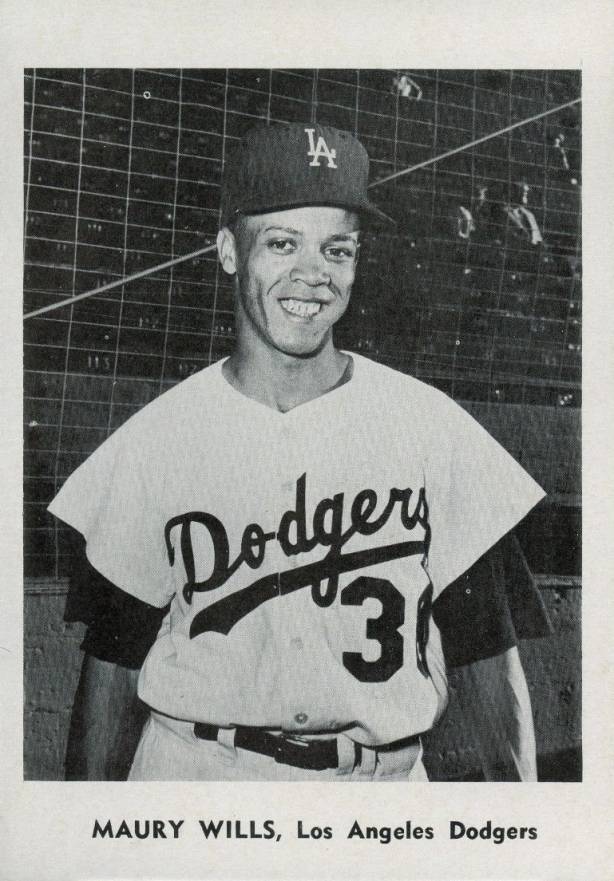 1961 Jay Publishing Maury Wills #244a Baseball Card