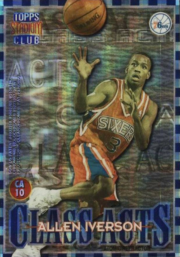 1996 Stadium Club Class Acts Allen Iverson/Dikembe Mutombo #CA10 Basketball Card