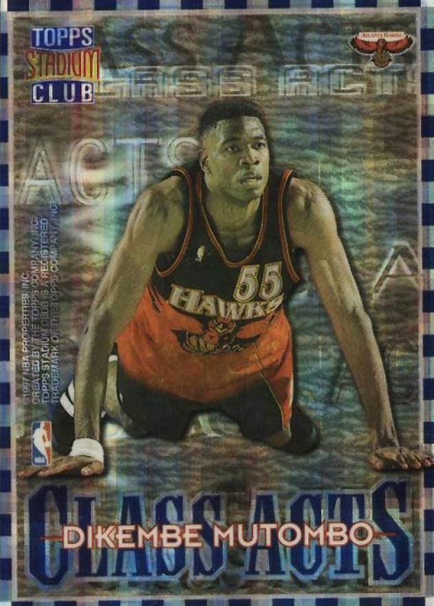 1996 Stadium Club Class Acts Allen Iverson/Dikembe Mutombo #CA10 Basketball Card
