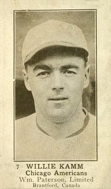 1923 William Paterson Willie Kamm #7 Baseball Card