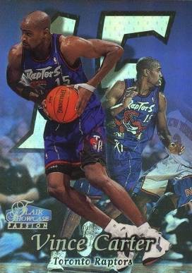 1998 Flair Showcase Vince Carter #25 Basketball Card