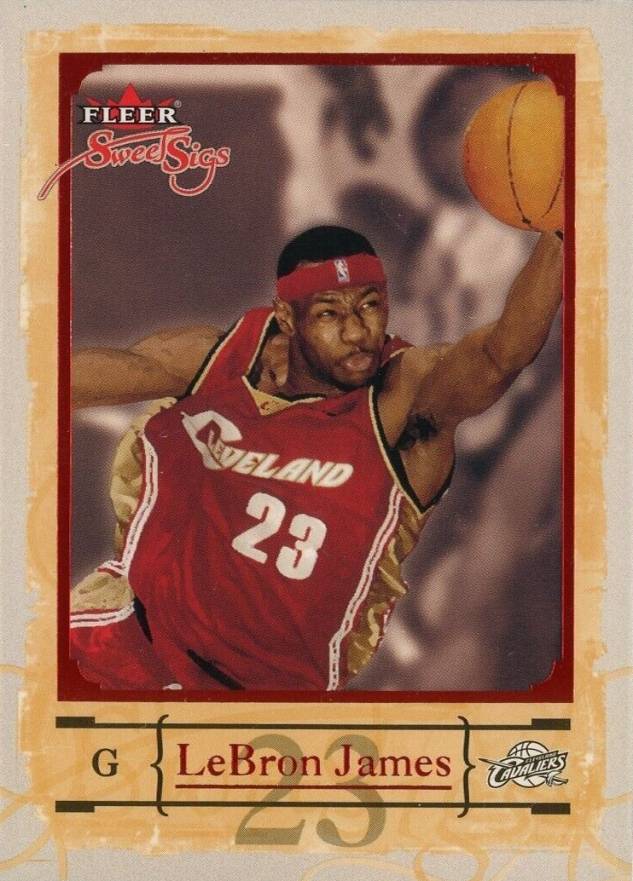 2004 Fleer Sweet Sigs LeBron James #75 Basketball Card