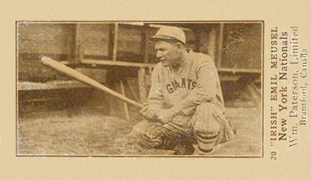 1923 William Paterson "Irish" Emil Meusel #20 Baseball Card