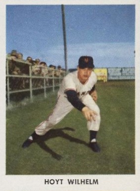 1955 Golden Stamps New York Giants Hoyt Wilhelm #6 Baseball Card