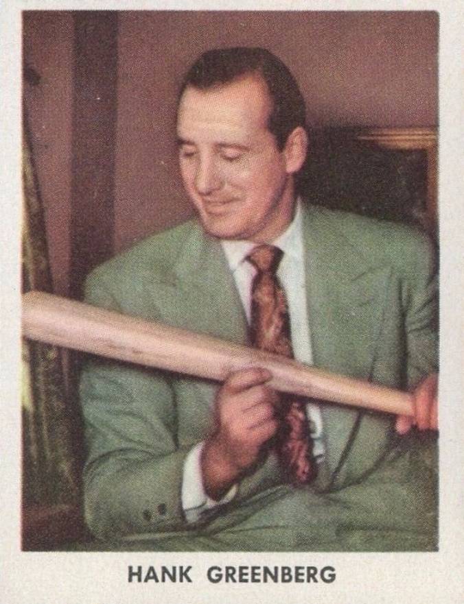 1955 Golden Stamps Cleveland Indians Hank Greenberg # Baseball Card