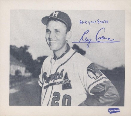 1957 Spic and Span Braves Ray Crone # Baseball Card