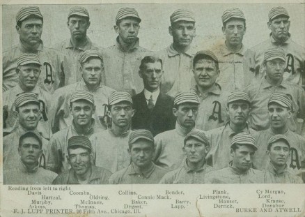 1900 Postcards & Trade 1910 Burke & Atwell Philadelphia Americans # Baseball Card