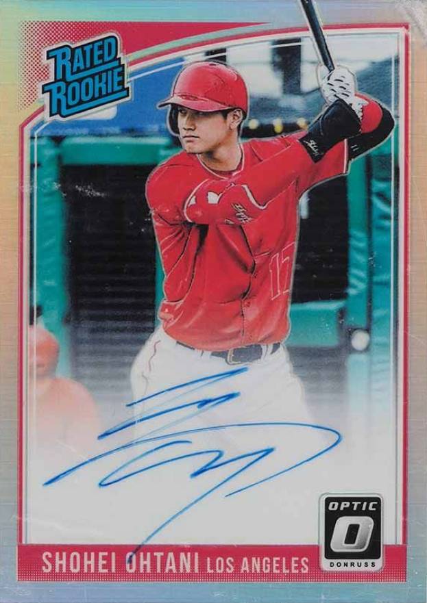 2018 Panini Donruss Optic Rated Rookie Signature Shohei Ohtani #SO Baseball Card