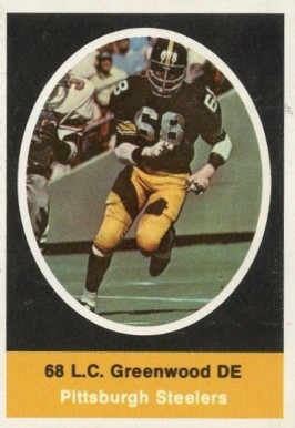 1972 Sunoco Stamps  L.C. Greenwood # Football Card