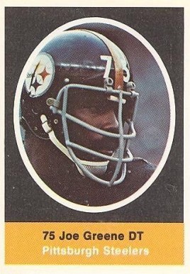 1972 Sunoco Stamps  Joe Greene # Football Card