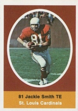 1972 Sunoco Stamps  Jackie Smith # Football Card