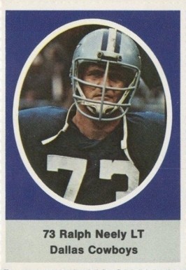 1972 Sunoco Stamps  Ralph Neely # Football Card