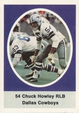 1972 Sunoco Stamps  Chuck Howley # Football Card