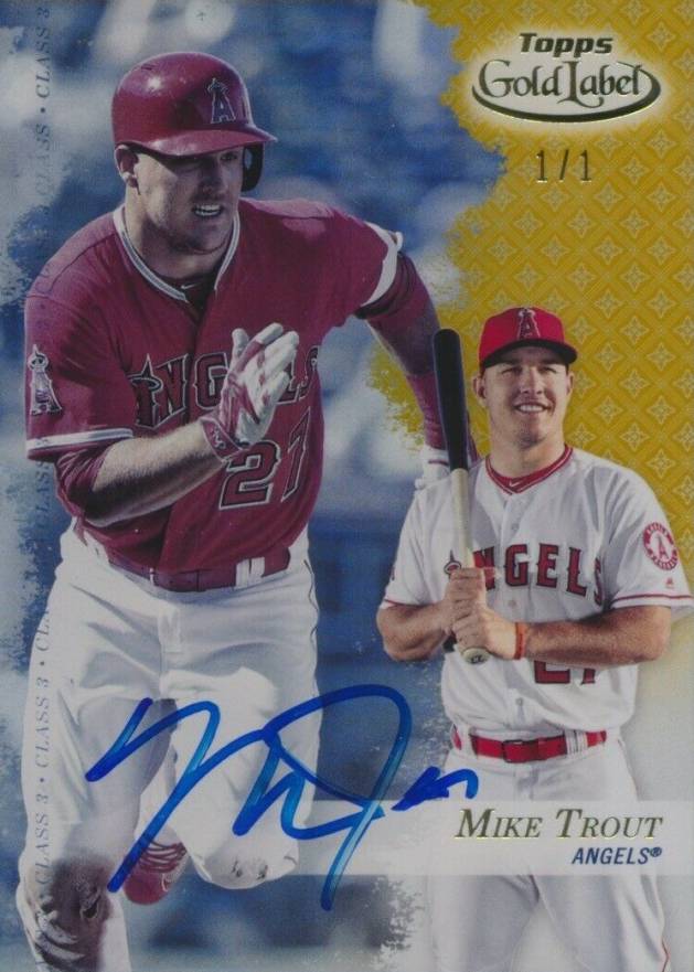 2017 Topps Gold Label Mike Trout #25 Baseball Card