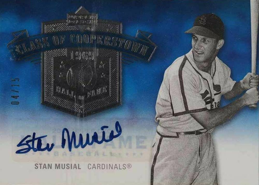 2005 Upper Deck Hall of Fame Class of Cooperstown Autograph Stan Musial #CCSM1 Baseball Card
