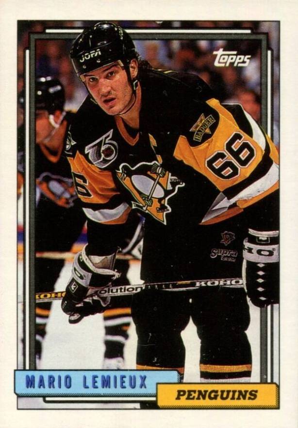 1992 Topps Mario Lemieux #212 Hockey Card