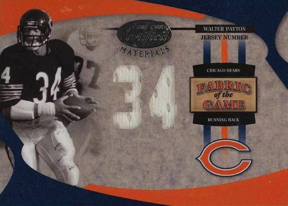2005 Leaf Certified Materials Fabric of the Game Walter Payton #FG-78 Football Card