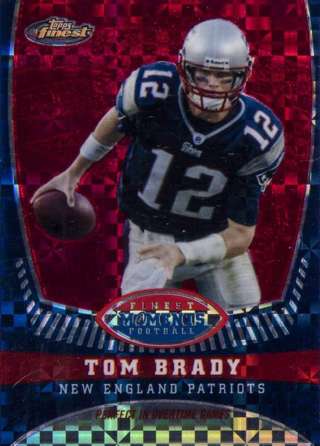 2008 Finest Tom Brady Finest Moments Tom Brady #TB16 Football Card