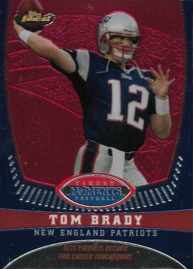 2008 Finest Tom Brady Finest Moments Tom Brady #TB14 Football Card