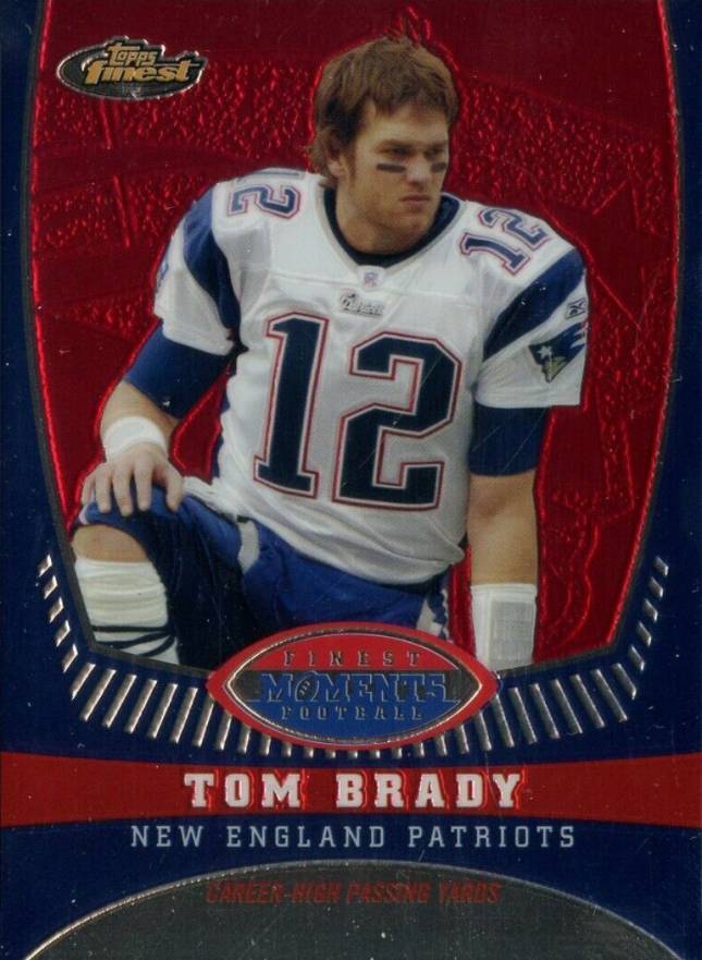 2008 Finest Tom Brady Finest Moments Tom Brady #TB10 Football Card