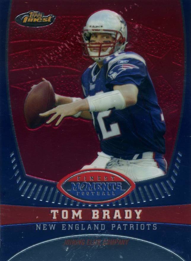 2008 Finest Tom Brady Finest Moments Tom Brady #TB15 Football Card