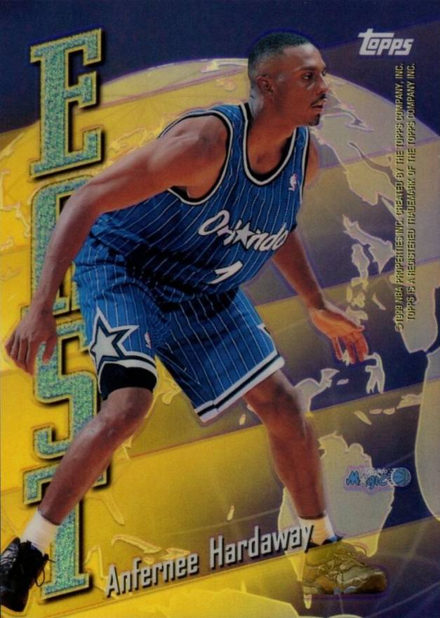 1998 Topps East-West Hardaway/Stoudamire #EW15 Basketball Card