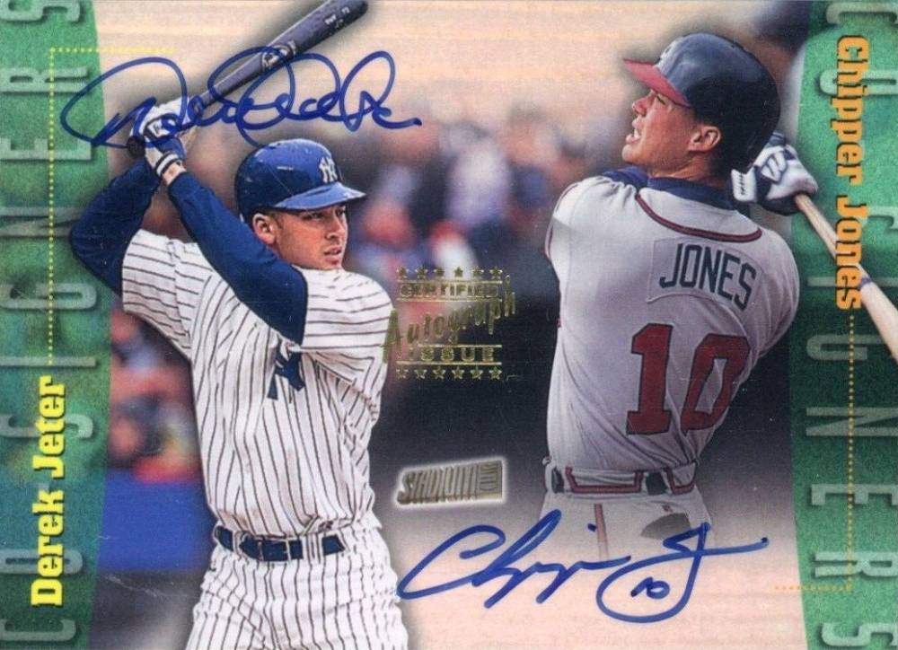 1999 Stadium Club CO-Signers Jeter/Jones #CS4 Baseball Card