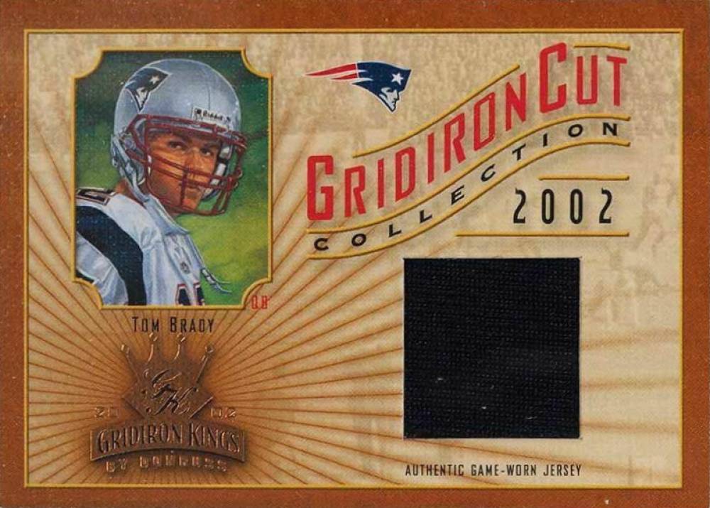2002 Donruss Gridiron Kings Gridiron Cut Collection Tom Brady #GC-53 Football Card