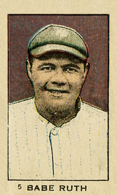 1920 Numbered Strip Card Babe Ruth #5 Baseball Card