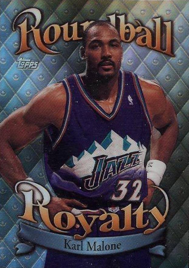 1998 Topps Roundball Royalty Karl Malone #R15 Basketball Card