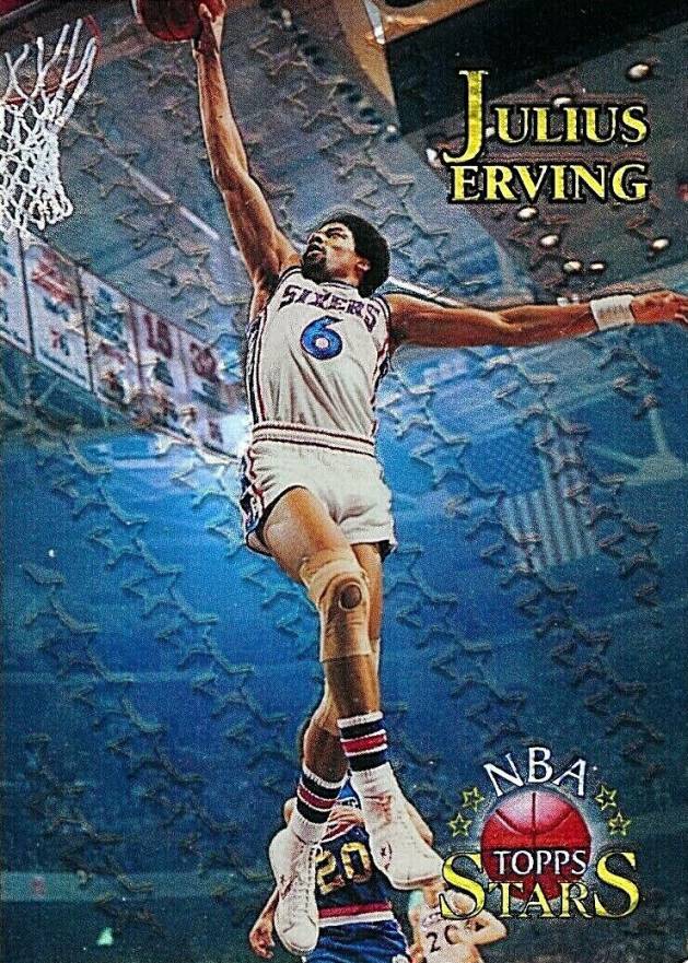 1996 Topps NBA Stars Julius Erving #115 Basketball Card