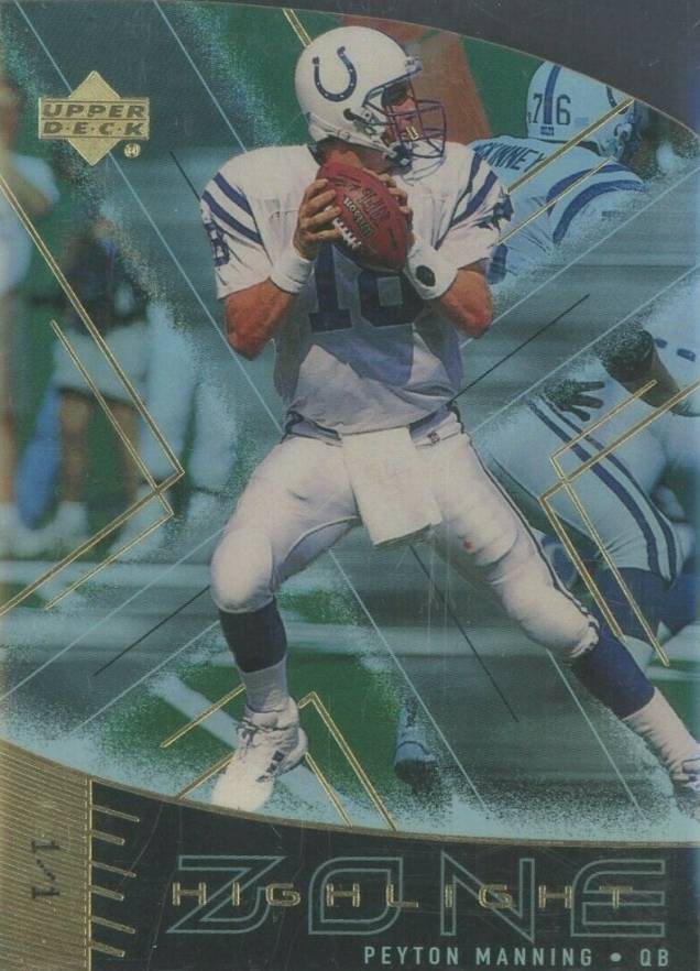 1999 Upper Deck Highlight Zone Peyton Manning #Z15 Football Card