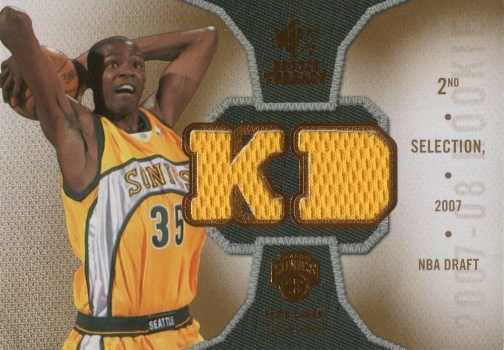 2007 SP Rookie Threads Rookie Threads Kevin Durant #RT-KD Basketball Card