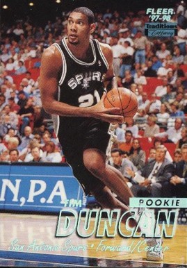 1997 Fleer Tim Duncan #201 Basketball Card