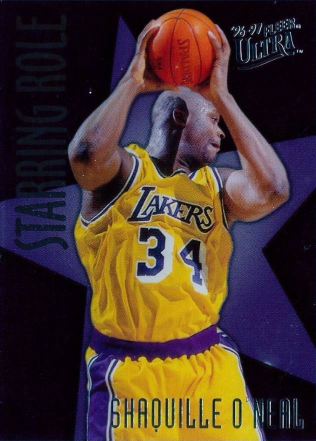 1996 Ultra Starring Role  Shaquille O'Neal #8 Basketball Card