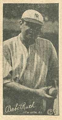 1923 Strip Card Babe Ruth # Baseball Card