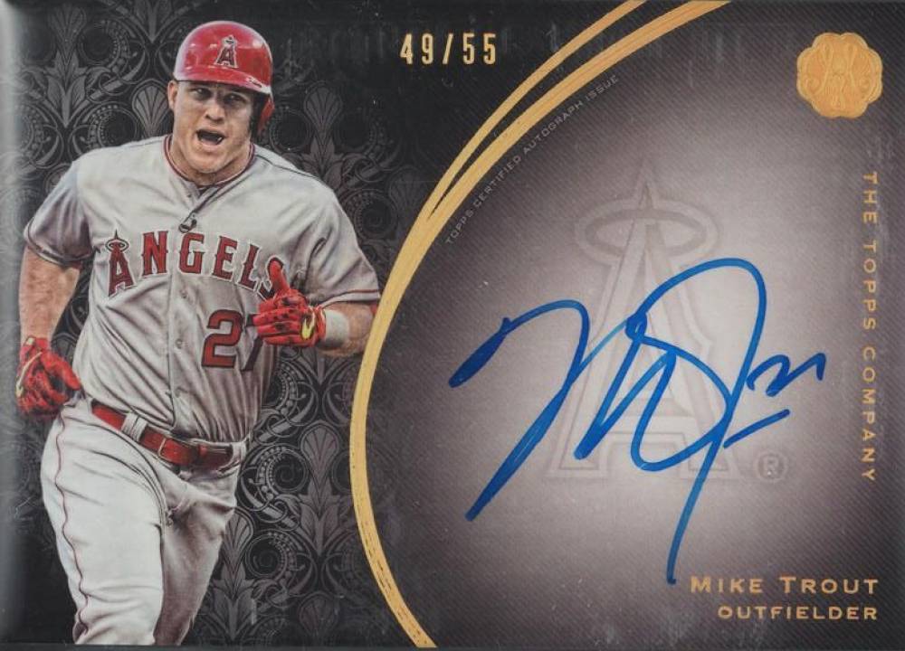 2016 Topps the Mint Franchise Autograph Mike Trout #FA-MTR Baseball Card