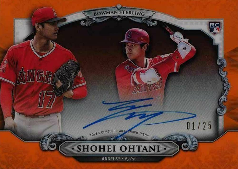 2018 Bowman Chrome Bowman Sterling Continuity Autographs Shohei Ohtani #SO	   Baseball Card