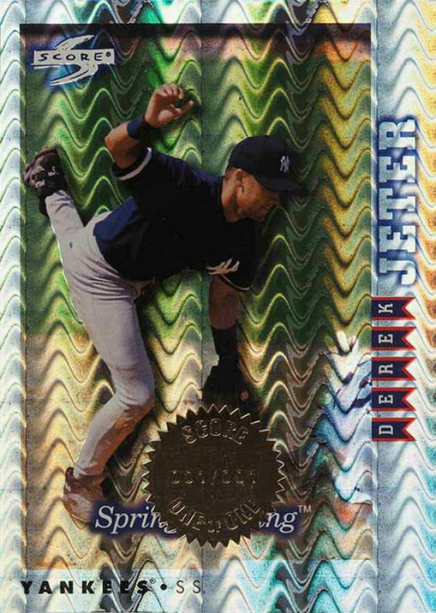 1998 Score Rookie Traded Showcase Derek Jeter #155 Baseball Card
