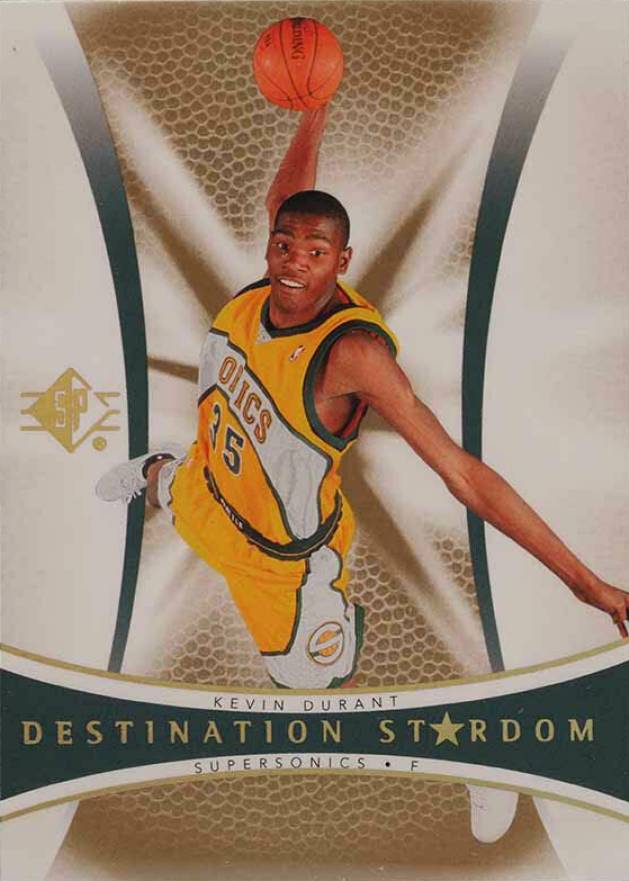 2007 SP Authentic Destination Stardom Kevin Durant #DS-1 Basketball Card