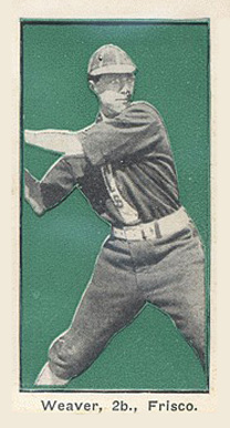 1911 Bishop & Co. P.C.L. Weaver, 2b. San Francisco # Baseball Card