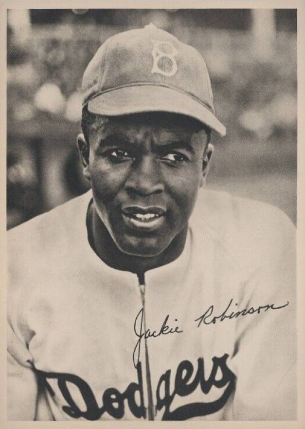 1947 Dodgers Team Issue Jackie Robinson #19 Baseball Card