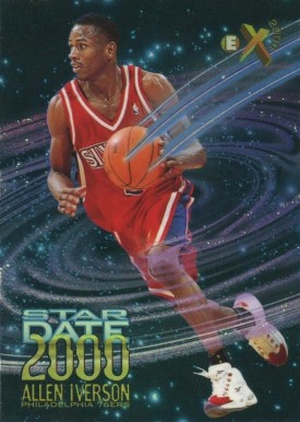1996 Skybox E-X2000 Star Date Allen Iverson #7 Basketball Card