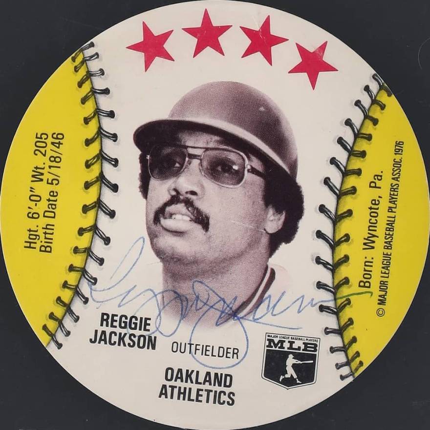 1976 Towne Club Discs Reggie Jackson # Baseball Card