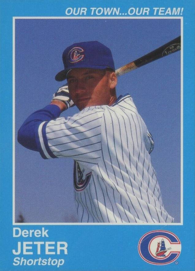 1995 Police Columbus Clippers Derek Jeter #14 Baseball Card