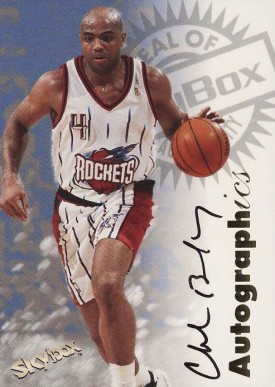 1997 Skybox Premium Autographics Charles Barkley # Basketball Card